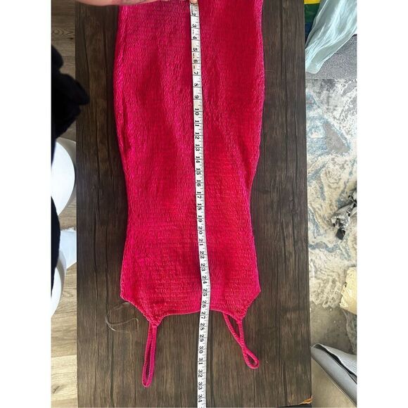 SNDYS Revolve Magenta Pink Smocked Mini Dress Size 2 Y2K Barbie Bratz - Picture 11 of 12